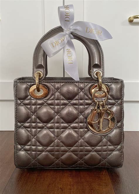 lady dior gunmetal